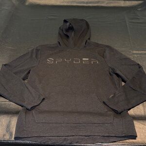 Spyder Men's Dark Gray Hoodie, EUC, size L